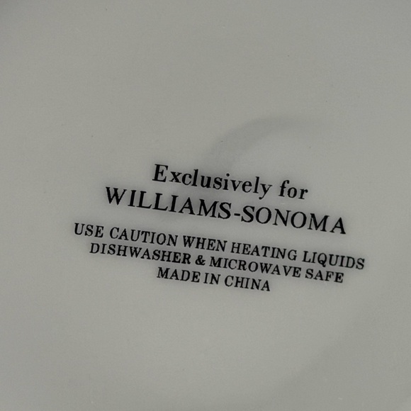 Williams Sonoma Black White Porcelain Monogram Letter Initial Mug “ F" - Picture 2 of 5